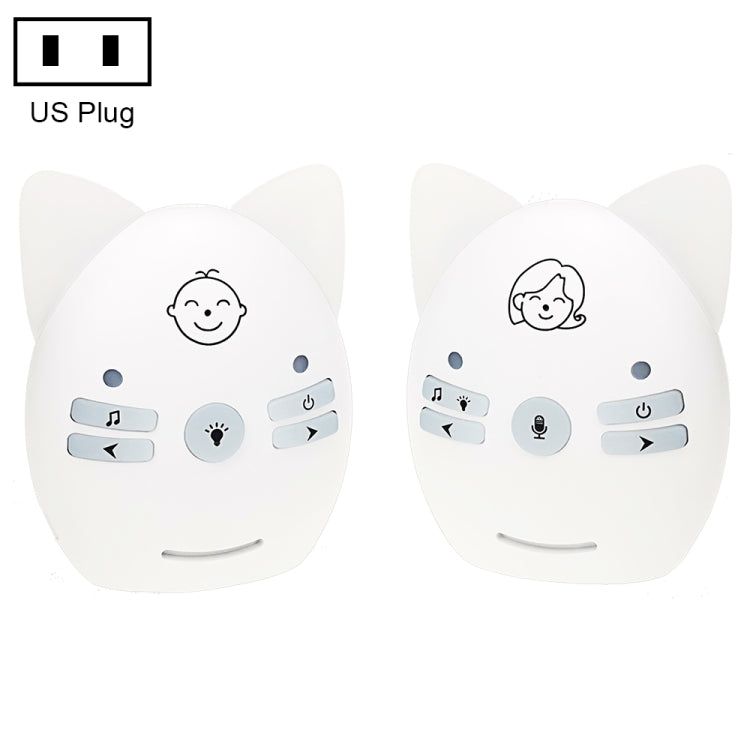 Wireless Audio Baby Monitor Support Voice Monitoring + Intercom + Night Light without Battery, US Plug, UK Plug, EU Plug, AU Plug Wireless Audio Baby Monitor Support Voice Monitoring + Intercom + Night Light without Battery, US Plug, UK Plug, EU Plug, AU Plug